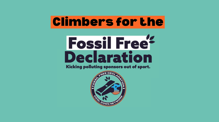 climbers for a fossil free declaration